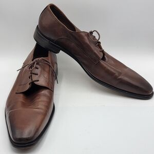 Broletto Italian Leather Men's Brown Shoes SIZE 13M